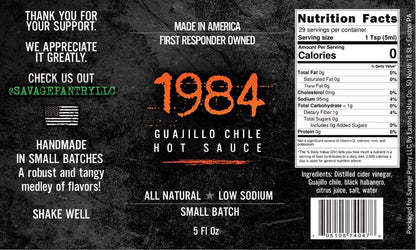 1984 Guajillo Chile Hot Sauce